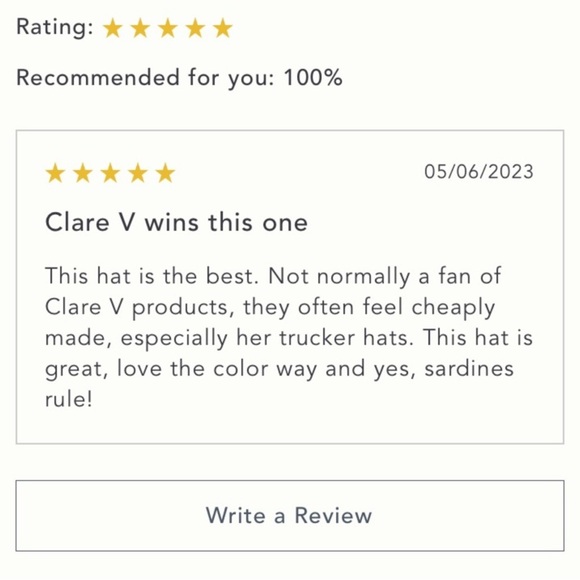 Clare V. Liberes le sardines Lavender Baseball Hat - Picture 4 of 10